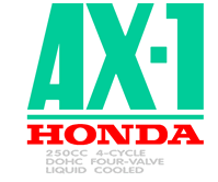 AX-1 Honda 3 colour Decal